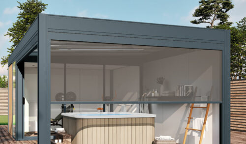 Arrêt sur obstacle pool house Amexso