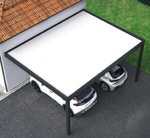 Carport Amexso toiture panneaux sandwich